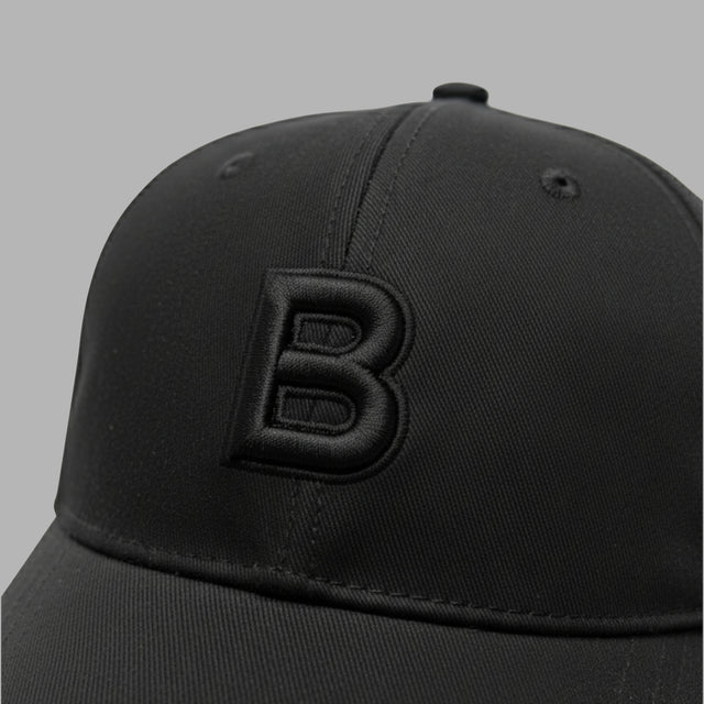 BLVCK 黑魂層次刺繡棒球帽 - 黑