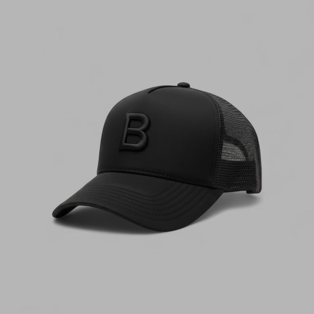 BLVCK 闇黑立體刺繡網帽