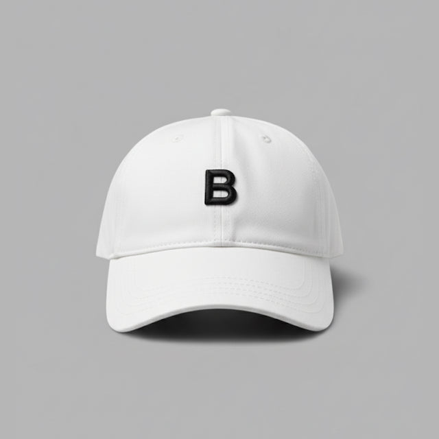 BLVCK 黑魂層次刺繡棒球帽 - 白