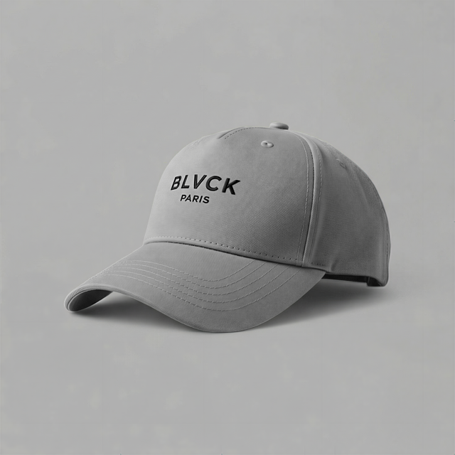 BLVCK 黑魂電繡標誌棒球帽 - 灰