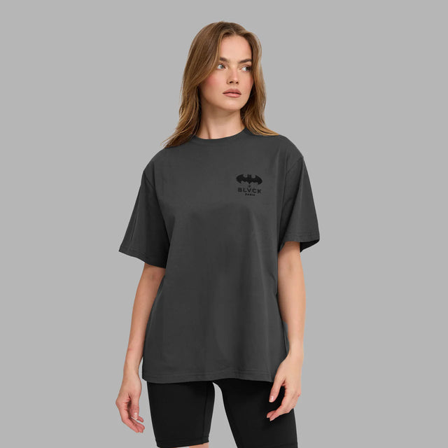 BLVCK X BATMAN 聯名LOGO TEE-灰