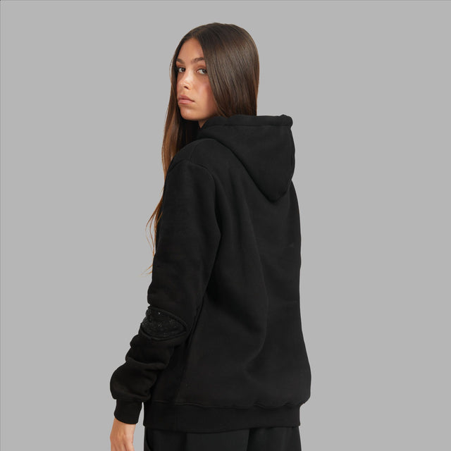 BLVCK 闇黑窗花拼接連帽衫