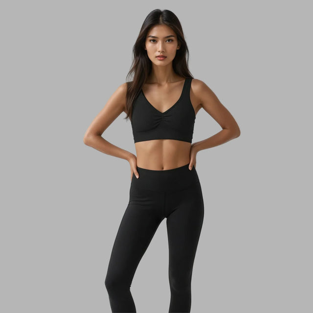 BLVCK 高腰機能緊身褲 - 黑