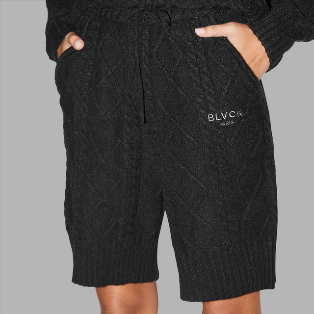 BLVCK 黑魂針織短褲