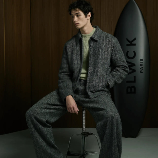 BLVCK 經典羊毛長褲