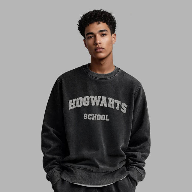 BLVCK x HARRY POTTER 聯名霍格華茲運動衫 - 黑