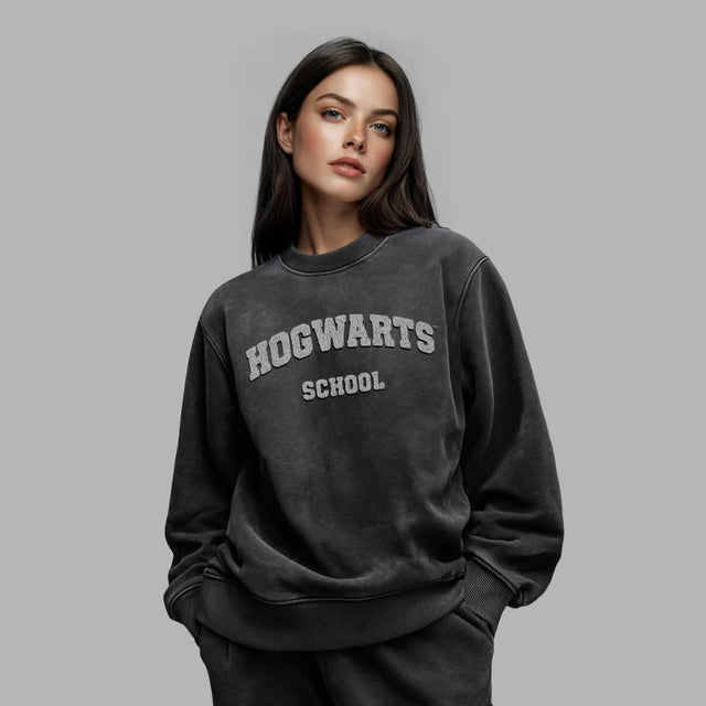 BLVCK x HARRY POTTER 聯名霍格華茲運動衫 - 黑