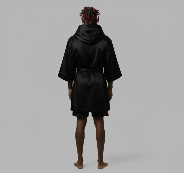 BLVCK x UFC 聯名緞面浴袍