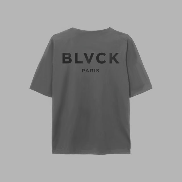 Shades of Blvck漸變系列短TEE-銀灰