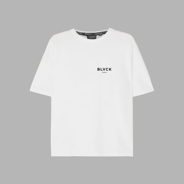 Shades of Blvck漸變系列短TEE-純白