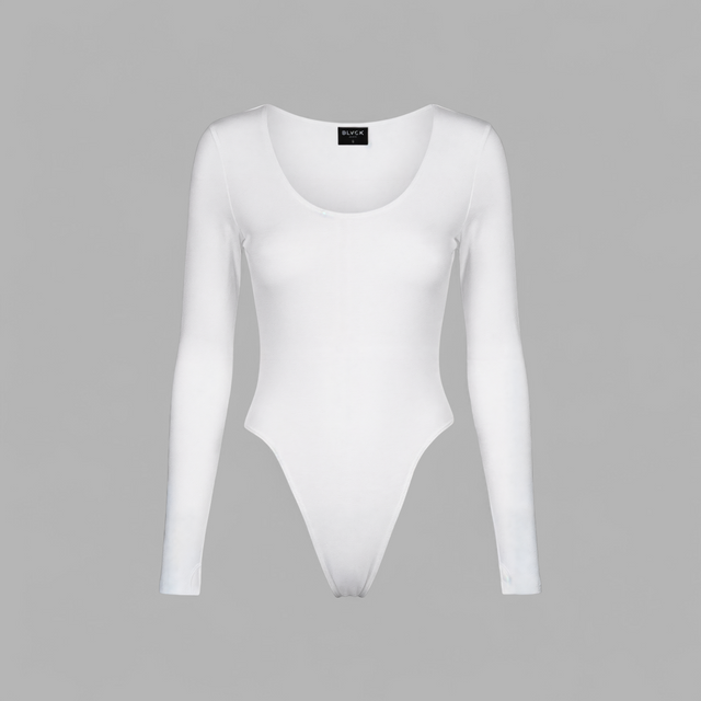BLVCK 圓領連體上衣 - 白