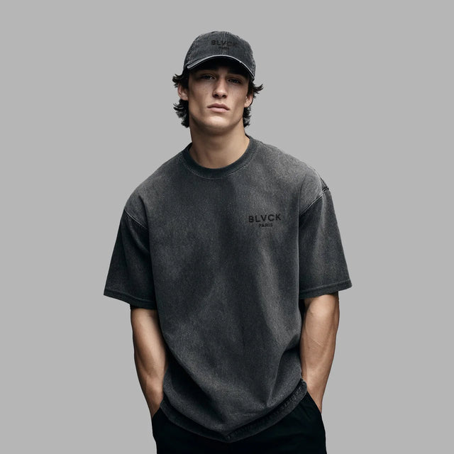 BLVCK 水洗工藝TEE - 黑
