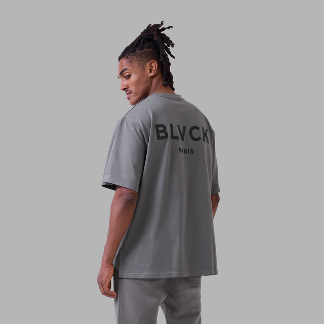 Shades of Blvck漸變系列短TEE-銀灰