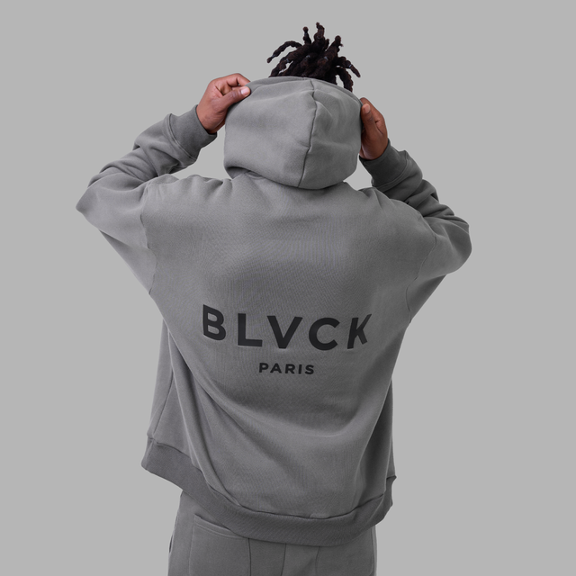 Shades of Blvck漸變系列連帽衫-銀灰