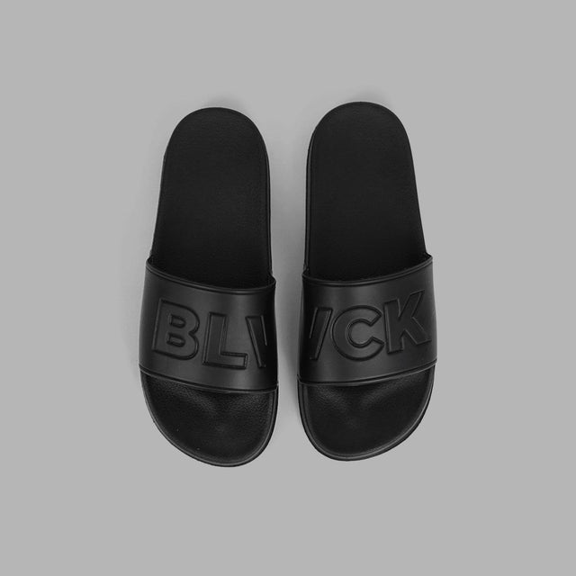 BLVCK 限定皮革黑魂拖鞋