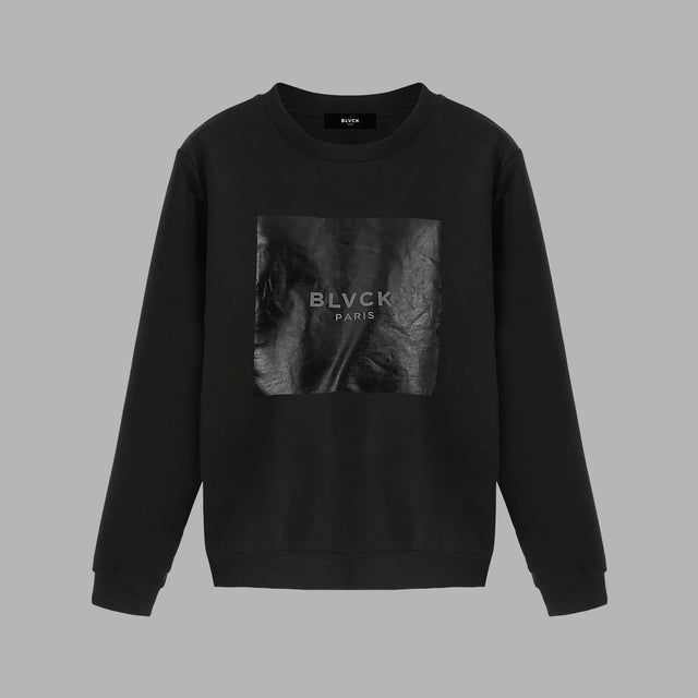 BLVCK 方形膠印LOGO運動衫