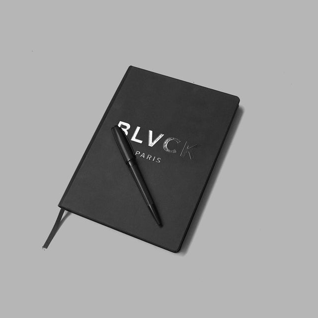 BLVCK 黑魂精装笔记本(附金银胶笔)