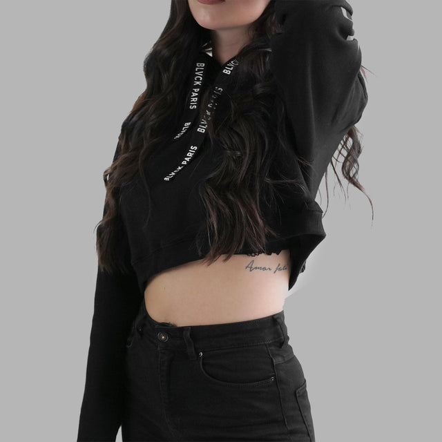 BLVCK 特製短版連帽衫 (女款)