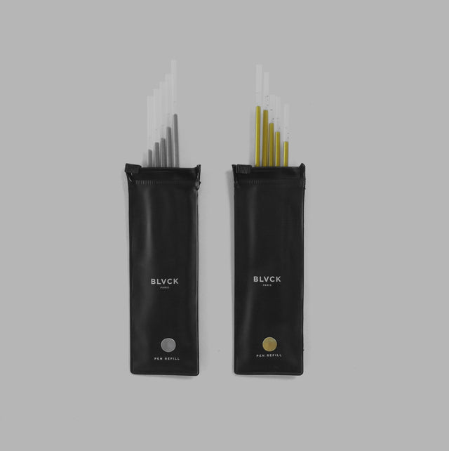 BLVCK黑魂金銀膠筆替芯組