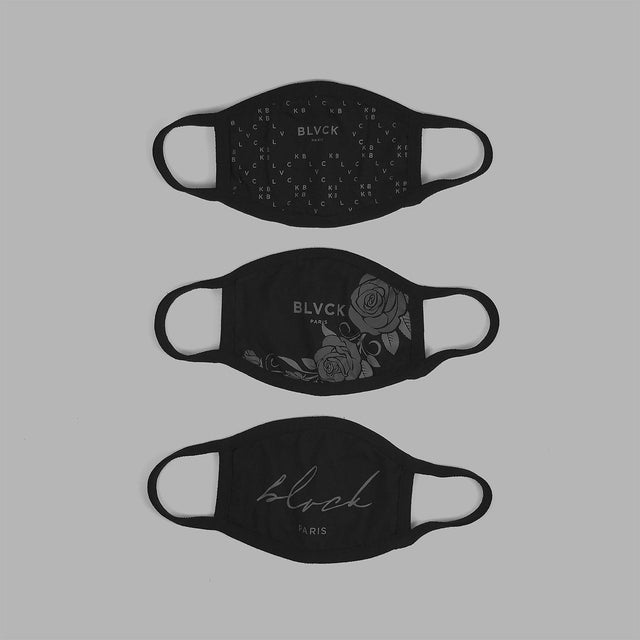 BLVCK 暗黑口罩三件套