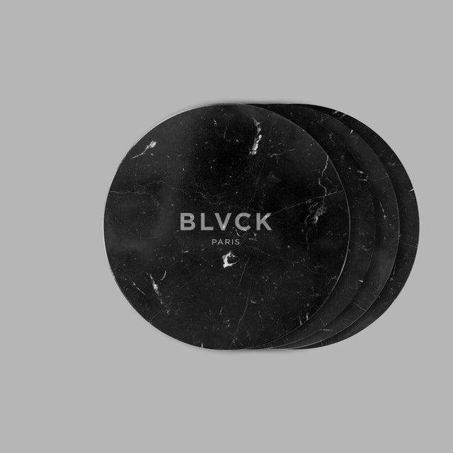 BLVCK 黑魂大理石杯垫