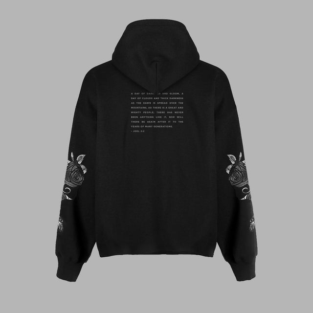 BLVCK 電繡玫瑰連帽衫