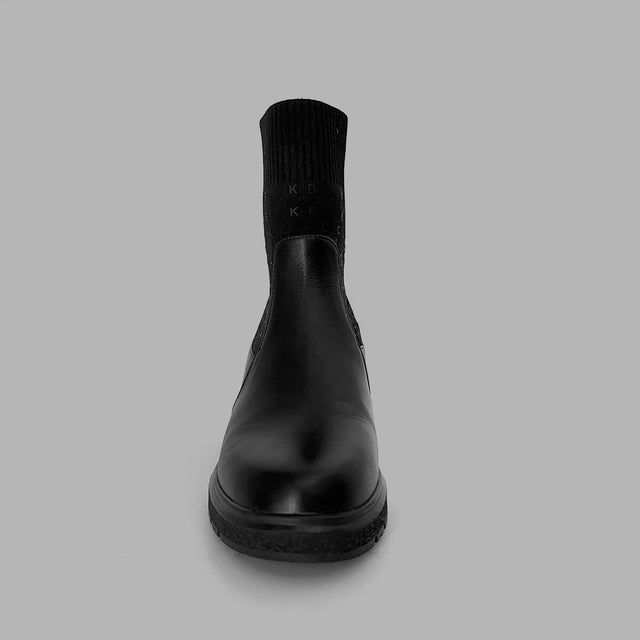 BLVCK 滿版印花裸靴
