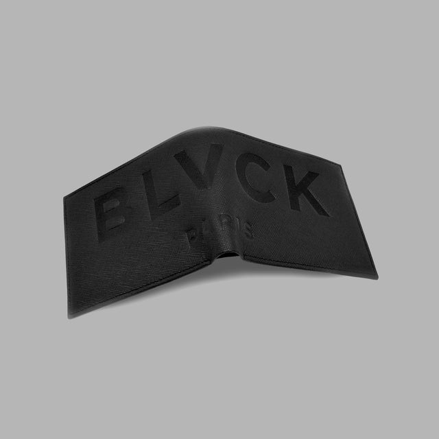BLVCK 經典皮革對折短夾