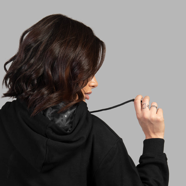 BLVCK PARIS 灰标LOGO连帽衫(女款)