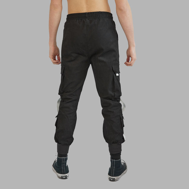 BLVCK 潮流飾帶縮口褲2.0