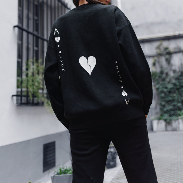 BLVCK 暗黑克什米尔扑克运动衫