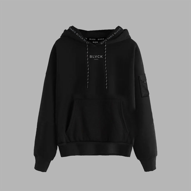 BLVCK 潮流口袋連帽衫