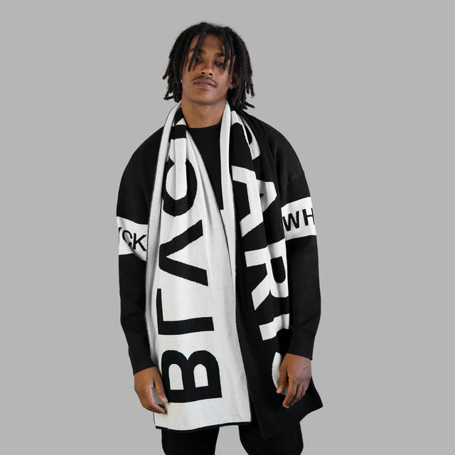 BLVCK x WHTE 聯名圍巾