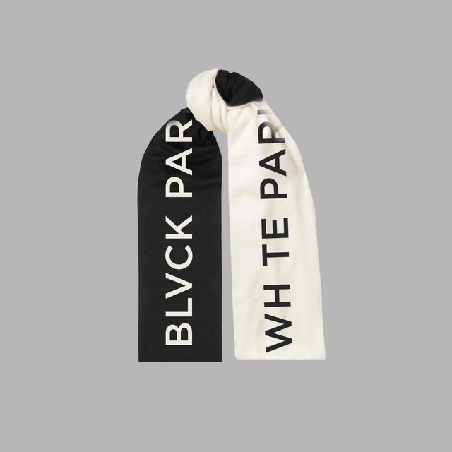 BLVCK x WHTE 聯名圍巾