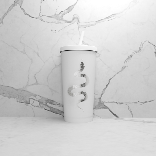 WHTE 銀曼巴不鏽鋼隨行保溫杯