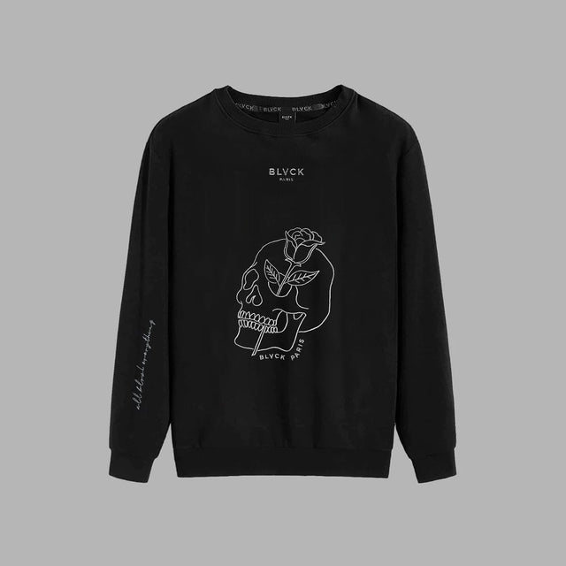 BLVCK 黑色罗曼死运动衫