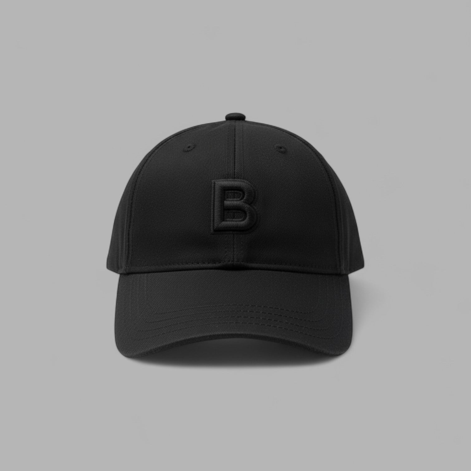 BLVCK 黑魂層次刺繡棒球帽 - 黑