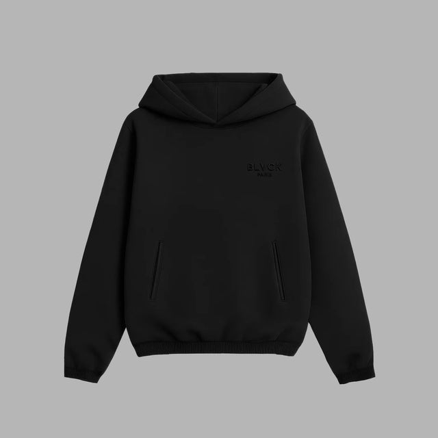 BLVCK x HARRY POTTER 聯名納吉尼浮雕連帽衫 - 黑