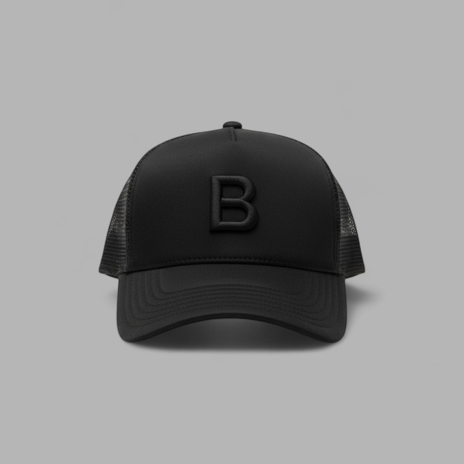 BLVCK 闇黑立體刺繡網帽