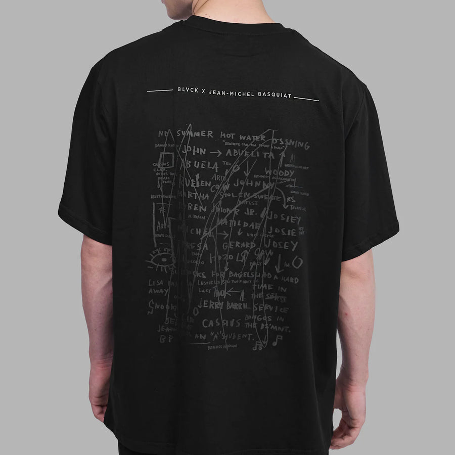 BLVCK X BASQUIAT 聯名皇冠Tee - 闇黑