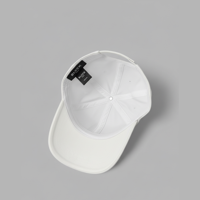 BLVCK 黑魂層次刺繡棒球帽 - 白