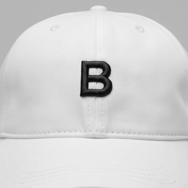 BLVCK 黑魂層次刺繡棒球帽 - 白