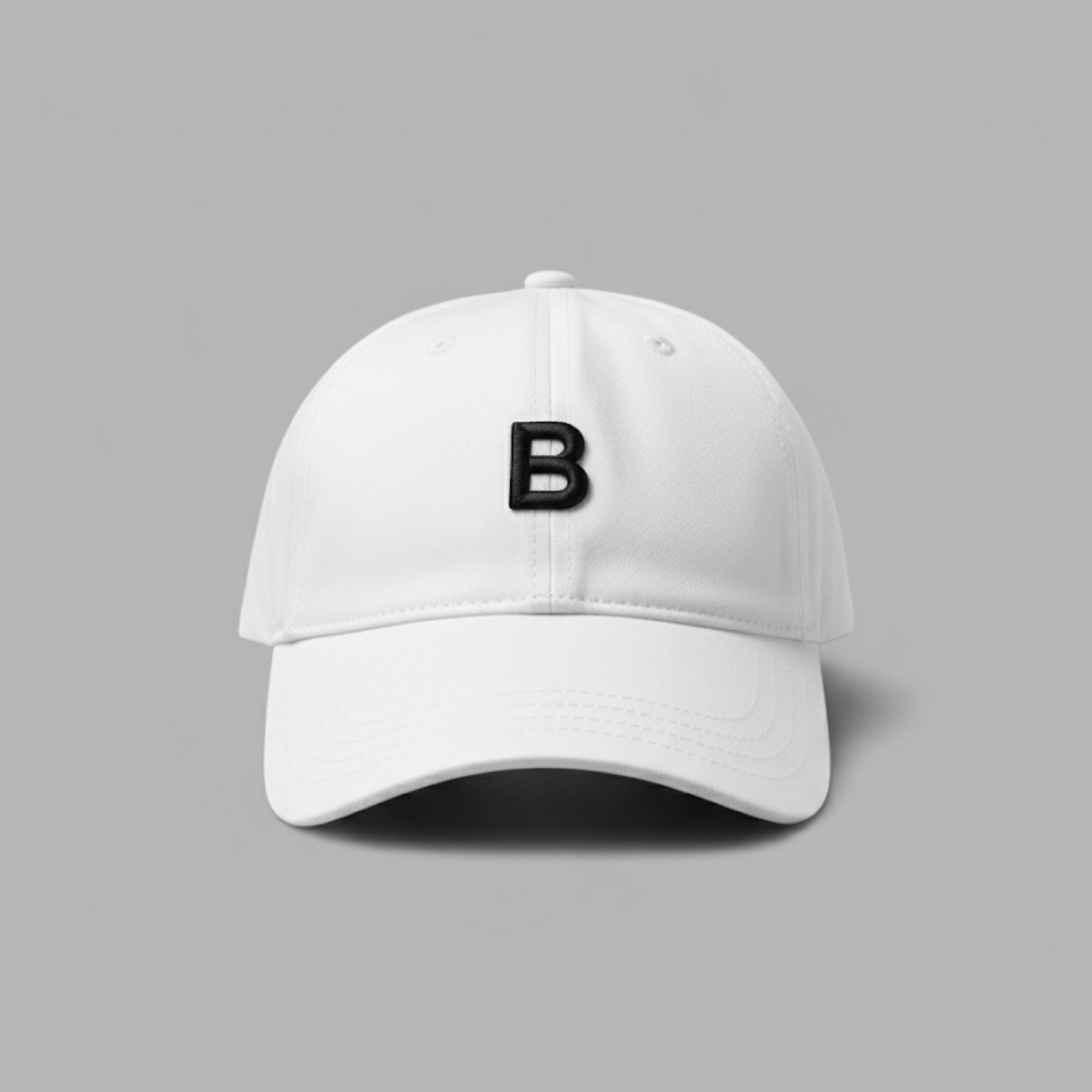 BLVCK 黑魂層次刺繡棒球帽 - 白