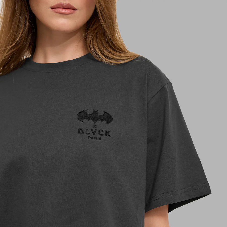 BLVCK X BATMAN 聯名LOGO TEE-灰