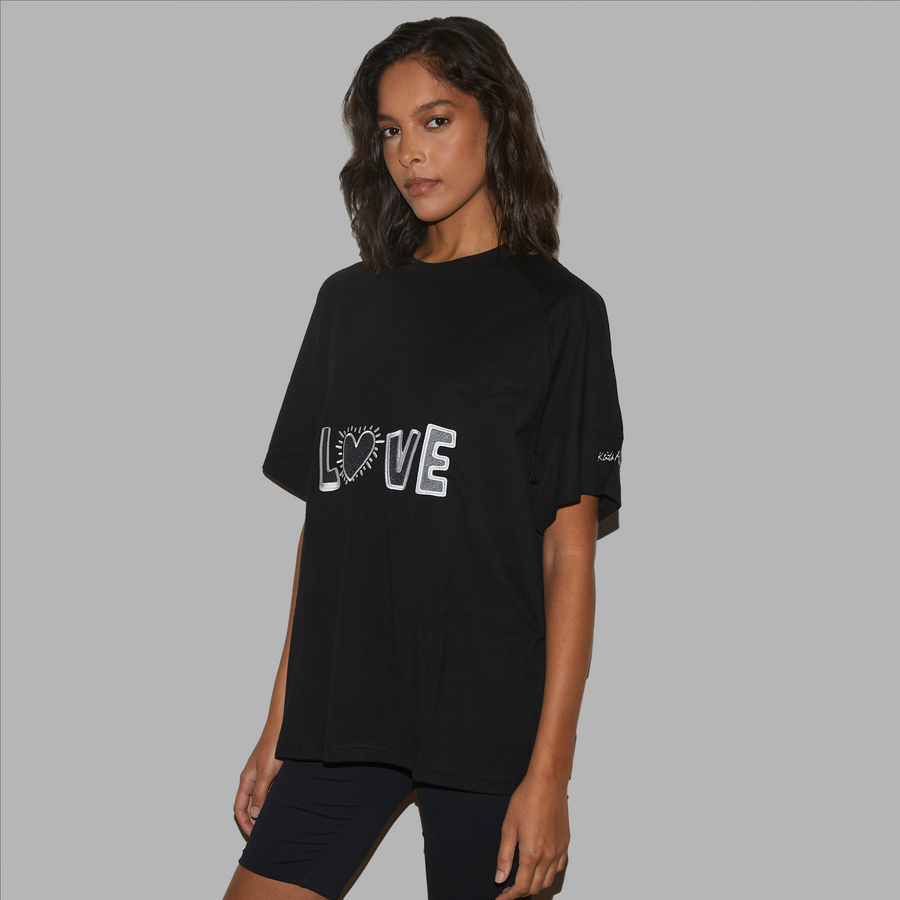 BLVCK X KEITH HARING 联名LOVE字样TEE