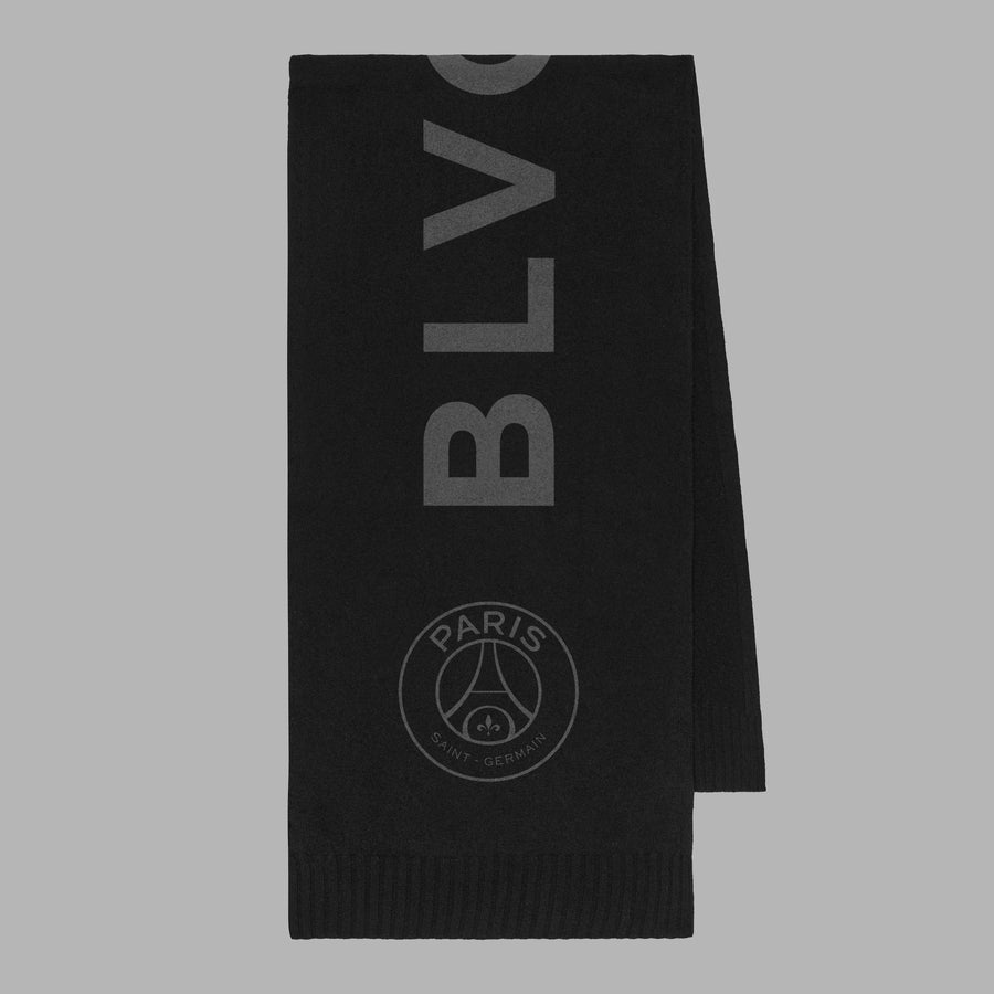 BLVCK X PSG 联名暗黑围巾