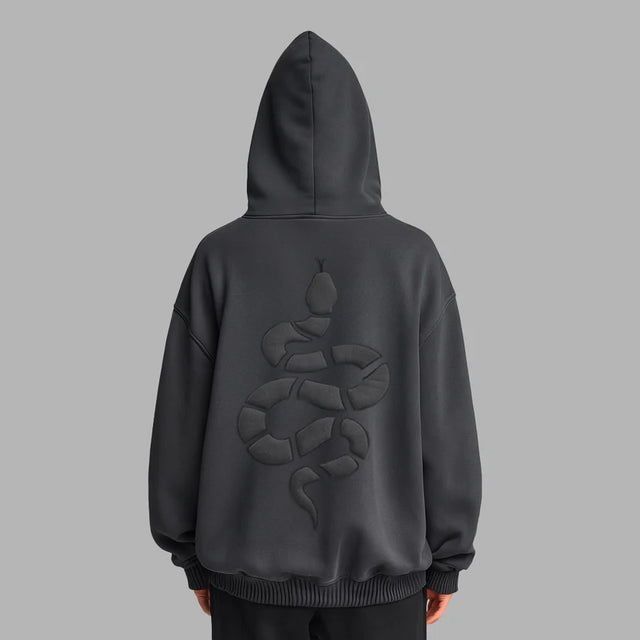BLVCK x HARRY POTTER 聯名納吉尼浮雕連帽衫