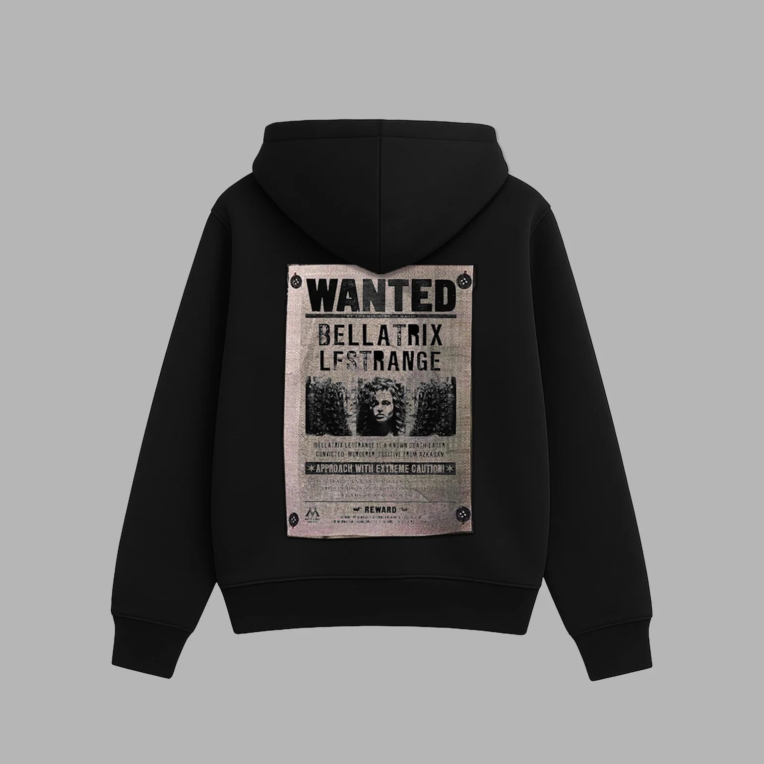 BLVCK x HARRY POTTER 聯名納通緝圖樣連帽衫