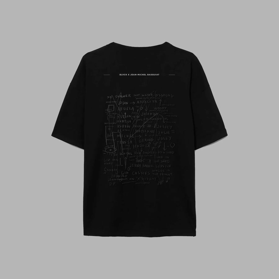 BLVCK X BASQUIAT 聯名皇冠Tee - 闇黑