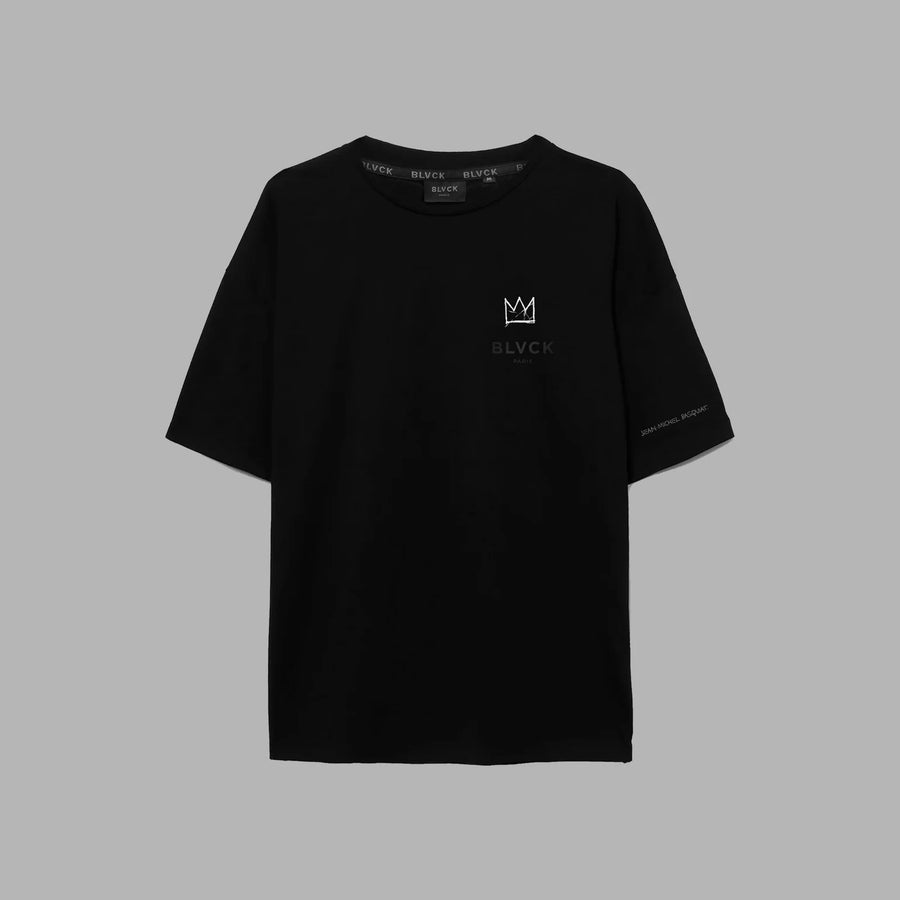 BLVCK X BASQUIAT 聯名皇冠Tee - 闇黑